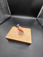 Edelstein Vogel  Edelsteintier Tiergravur aus Peru 3-4cm.