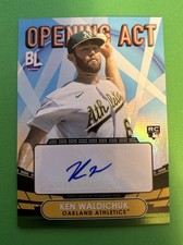 2023 Topps Big League Ken Waldichuk Opening Act RC Auto #OAA-KW Athletics