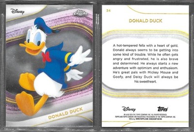 Topps Chrome Disney 2025 #34 Donald Duck Mickey Mouse Karte