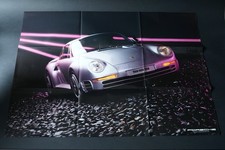 1 À 2 Affiches Porsche 959 De 1986 Verso Avec Programme De Modèle Pliée 1.AIO