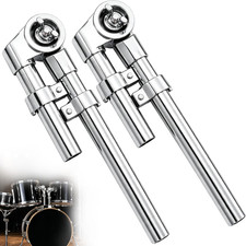 2 PCS Tom Drum Holder Brackets, Tom Stand Mount Percussion Clamp