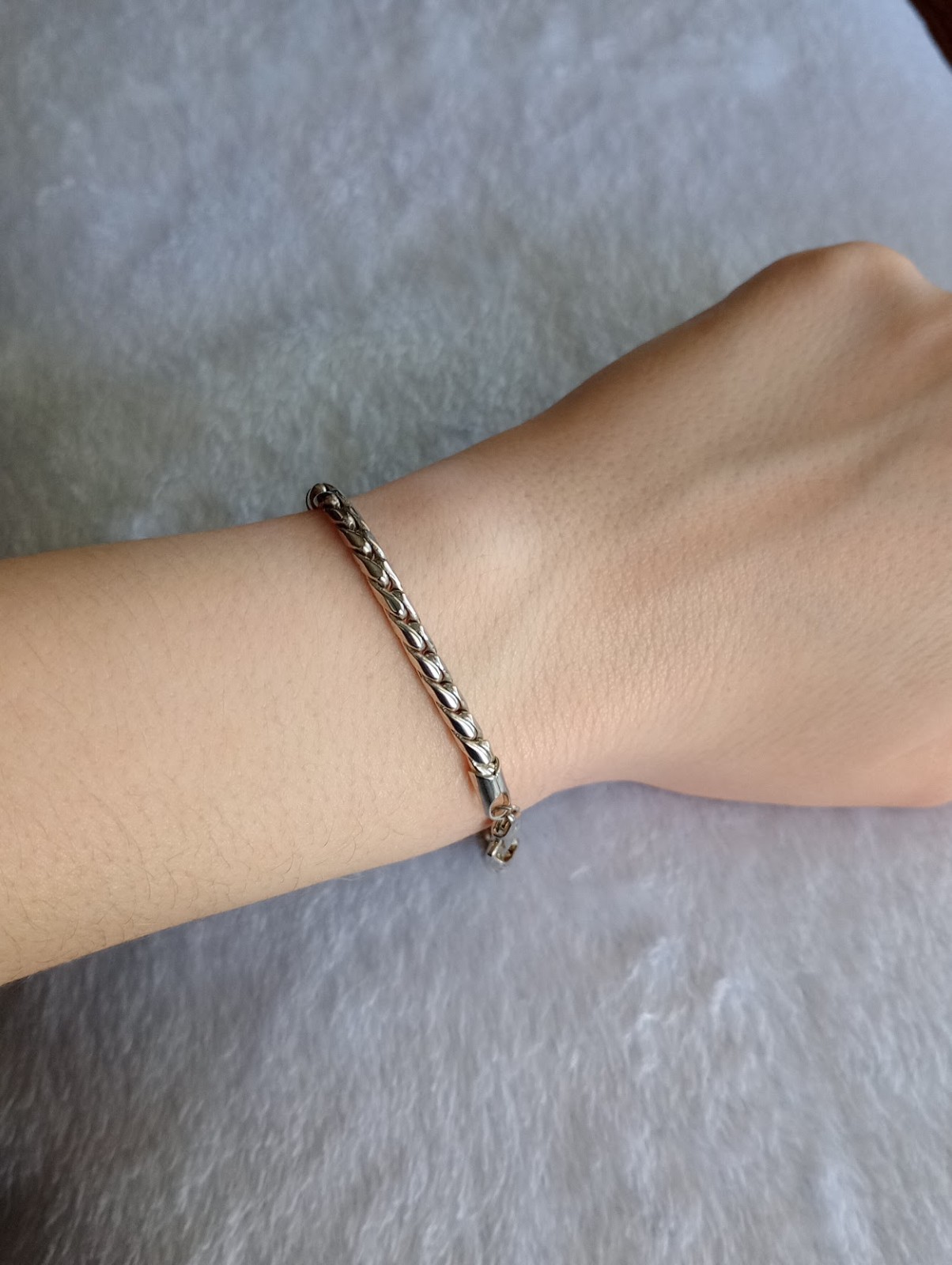 Solid 925 Sterling Silver Wheat Link Chain Men's … - image 7