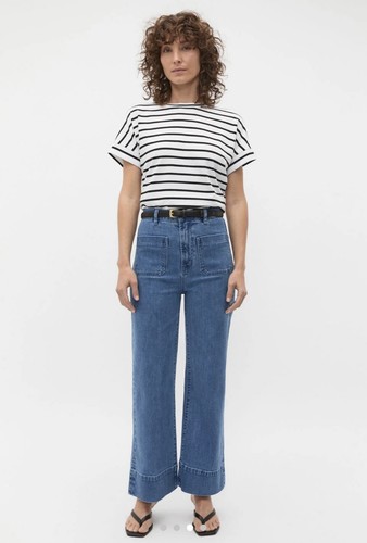 SEED Heritage Core Wide Leg Pocket Women's Denim Jeans SIZE 8 VGC