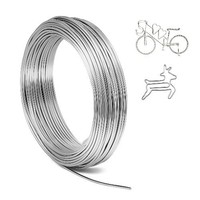Aluminium Basteldraht 2Mm X 30M, Handwerk Draht Silber Flexibel