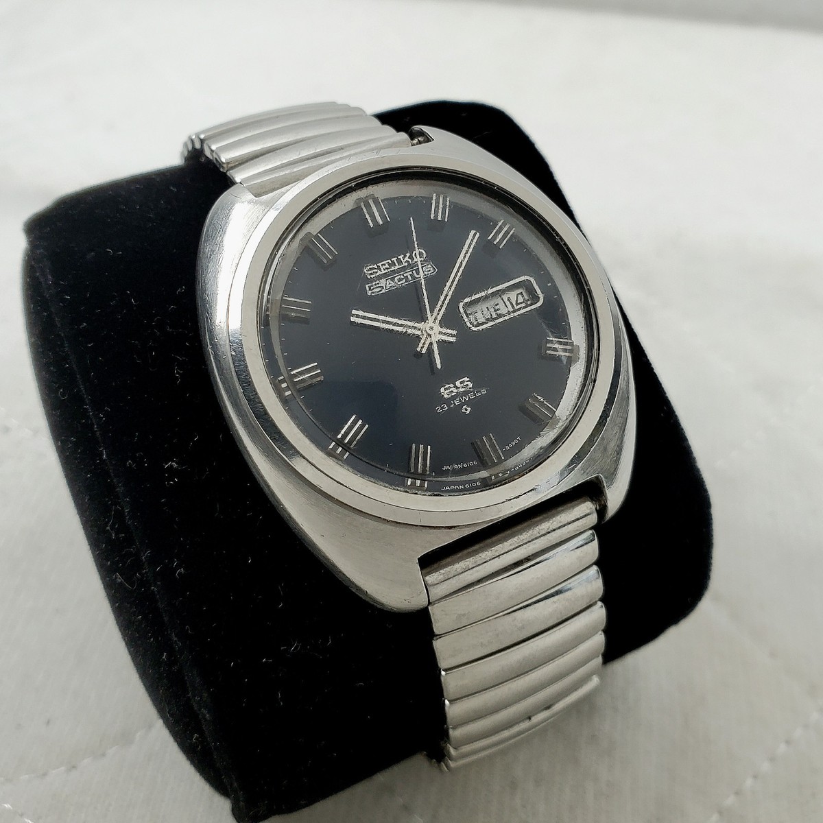 RARE VINTAGE 1970'S SEIKO 5 ACTUS SS 6106-8450 JAPAN AUTOMATIC