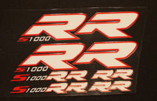 S1000RR Aufkleber Set für BMW Seitenverkleidung S1000 R RRTank weiss #UV