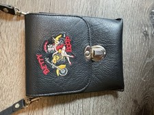 Betty Boop Backpack Black Leather Biker Pack Motorcycle Made In USA TM Hearst