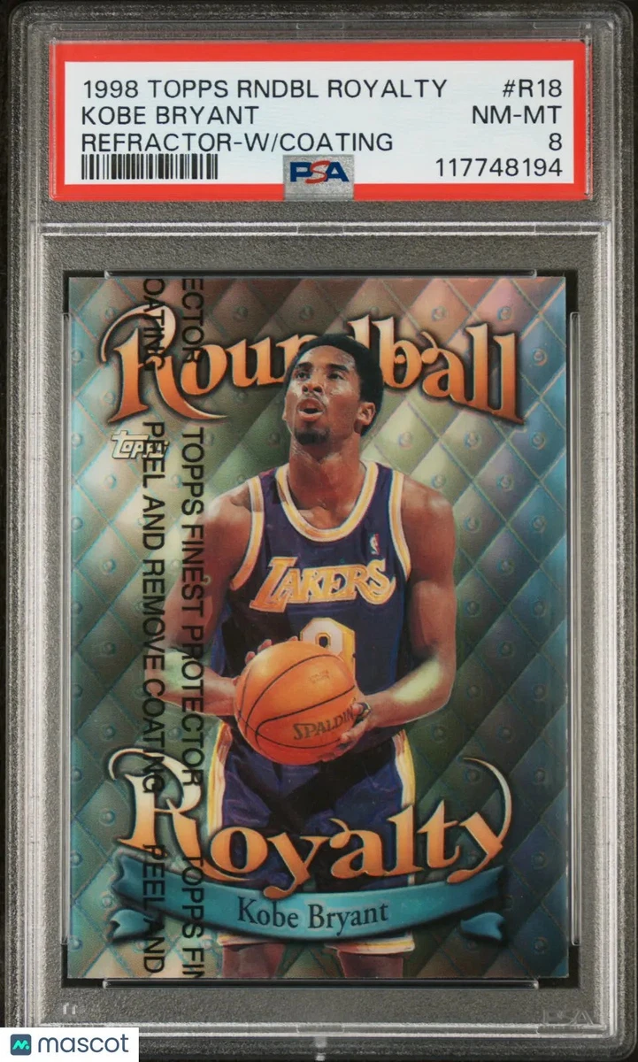 Topps Kobe Bryant 8 Graded Basketball Sports Trading Cards