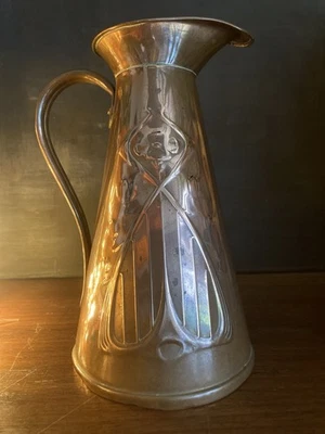 Joseph Sankey Art Nouveau Copper Jug Size 2 - Image 1 of 4