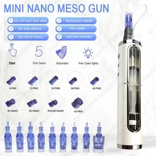 Portable Hydra Micro Needle Meso Skin Rejuvenation 9/12/24/36/42 Pins 3D 5D NANO