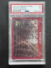 1997 UD DIAMOND VISION #S4 MICHAEL JORDAN PSA 7