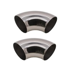 OD 2.25 Inch Stainless Steel Exhaust Bend Tube 90 , 2 Pcs Thicken 2.26" 90 