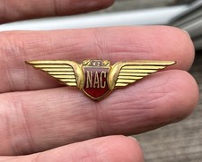Vintage New Zealand Wing Enamel pin badge Nation Airlines Corp airways NZ NAC