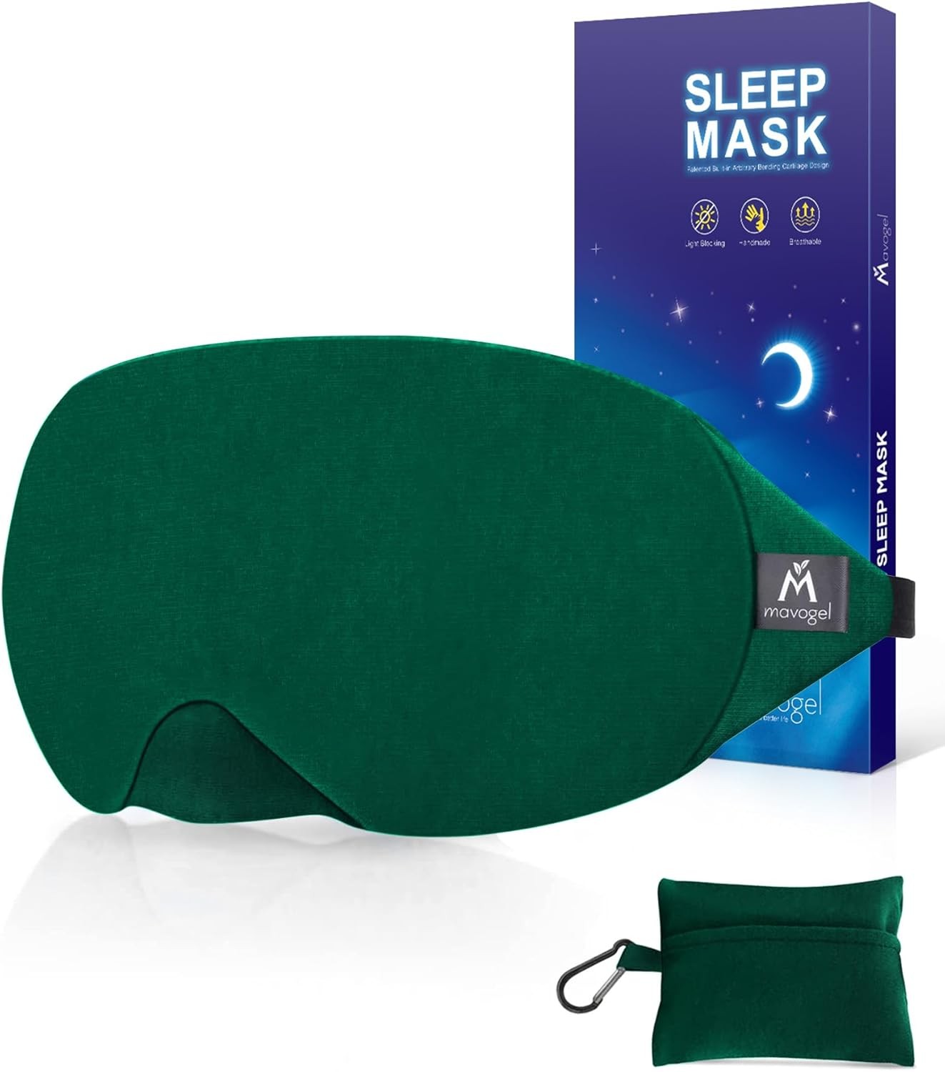 Cotton Sleep Eye Mask Light Blocking Adjustable Nose Bridge Soft Comfortable