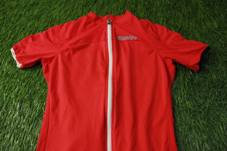 CAMISA JERSEY MANGA CORTA HOMBRE CICLISMO BICICLETA RARA SANTINI ORIGINAL TALLA S PEQUEÑA Foto 2 de 4