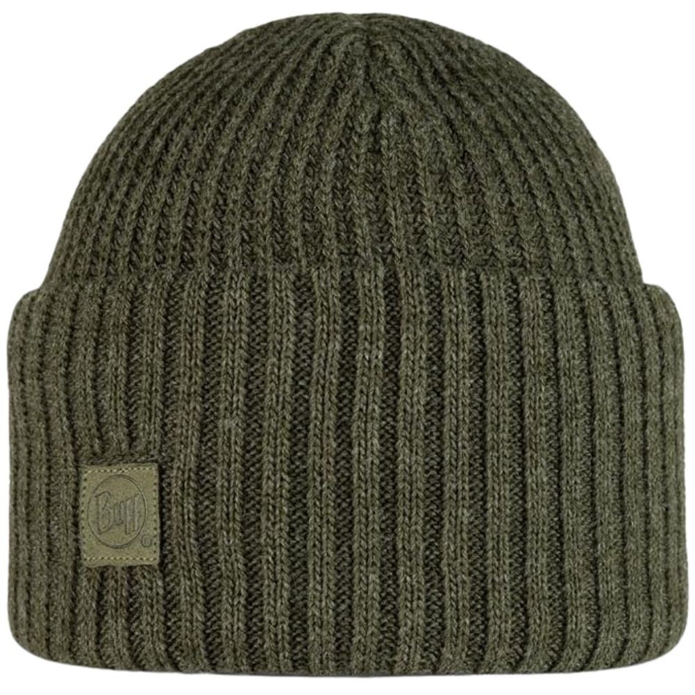 Buff Knitted Beanie Hat - Black or Sage - Image 2
