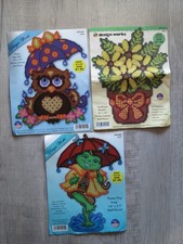 Design Works Spring Plastic Canvas Kits, Rainy Day and Sunflowers