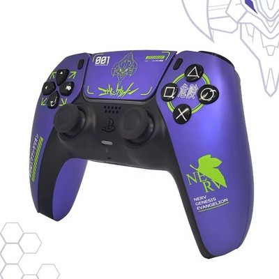 PlayStation 5 Controller Hülle Case Neon Genesis Evangelion Lila Gold Ps5