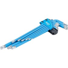 BGS 35105 Winkelschl&uuml;ssel-Satz, T-Profil f&uuml;r Torx mit Bohrung T10-T50 9-Tlg.