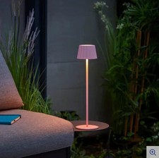 Perfektes Geschenk: LED-Akku-Tischleuchte 3 in 1, plissee, PINK