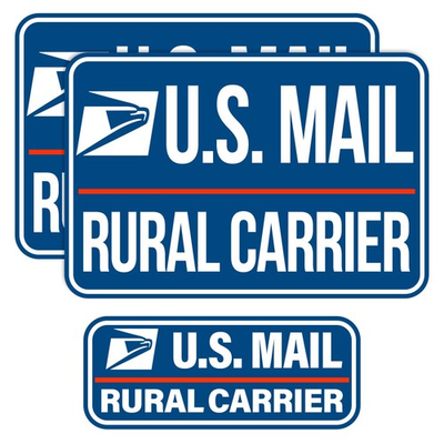 #ad 3 Pack Heavy Duty U.S. Mail Delivery Driver Magnetic Signs Rural Delivery Carrie $31.99