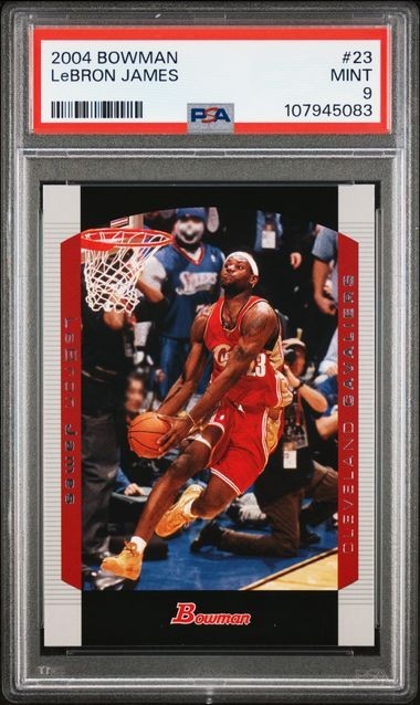 Lebron James 2004 Bowman 2nd Year #23 Graded PSA 9 MINT