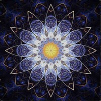 7D Diamantmosaik Diamantstickerei Mandala Blau