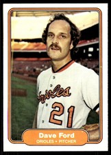 Dave Ford 1982 Fleer #166 Baltimore Orioles MLB READ FREE SHIPPING AutographDen