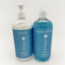 Crabtree  Evelyn La Source Hydrating Body Wash   Body Lotion Set 16.9 oz each