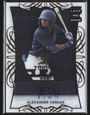 Alexander Vargas 2021 Leaf Trinity Clear RC Auto #CA-AV1