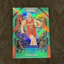 2025 Panini Prizm WNBA Caitlin Clark Fearless Green Prizm SP Indiana Fever 