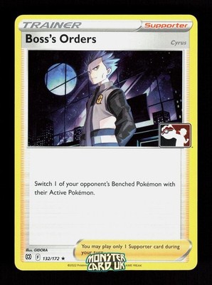 Pokemon Boss's Orders 132/172 NM Holo Preispaket Serie Karten