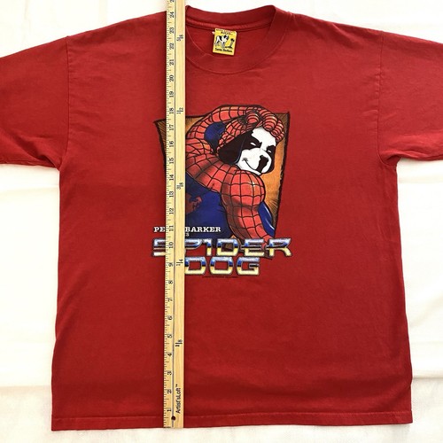 Big Dogs Kids Spider Dog Shirt Youth XL Red Spiderman Saint Bernard Comic Casual - Picture 2 of 10