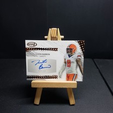 Justin Barron Auto 2025 Sage Football Autograph bronze Foil