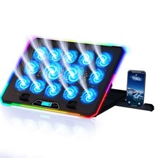 KLIM V14 Gaming Laptop Cooling Pad with 14 Fans  14 Fans, RGB