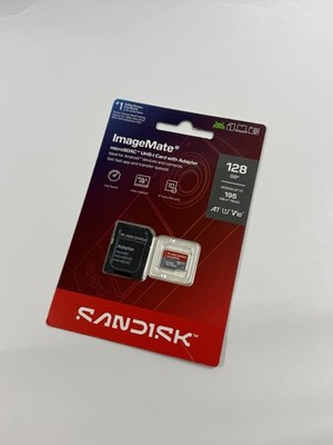 New SanDisk Image Mate microSDXC UHS-I Card with Adapter 128GB SDSQUVQ-128G-AW6K