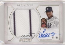 2019 Topps Definitive Collection Base Relic 7/50 Luis Severino #ARC-LS Auto 9su