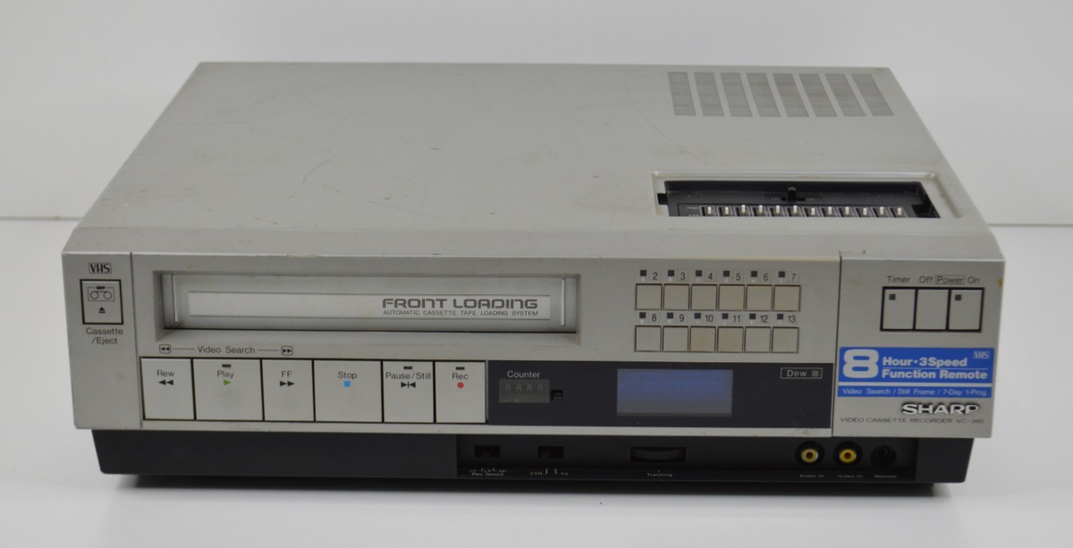Vintage 1983 Sharp VC-381 VCR Video Cassette Player Recorder FOR