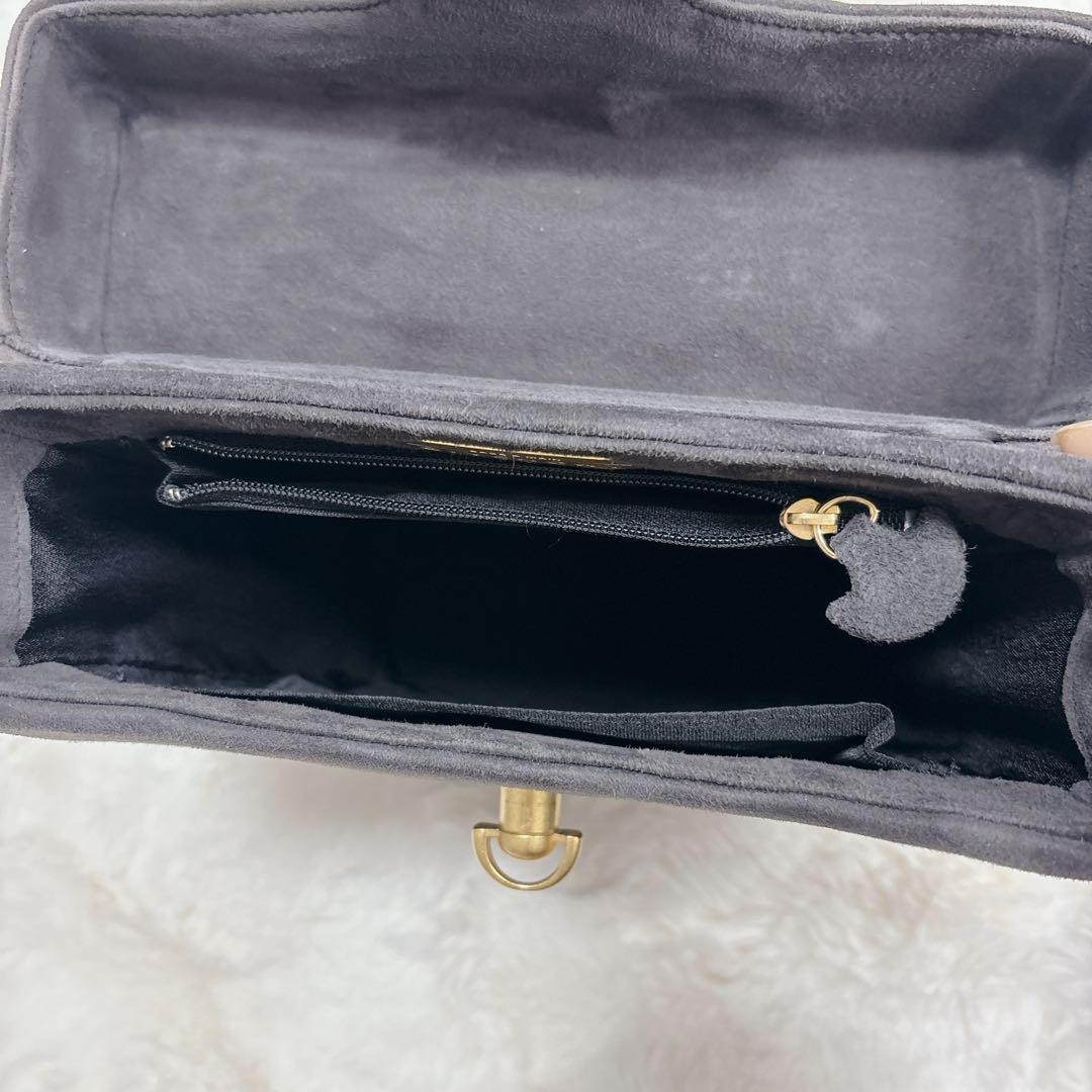 Givenchy Handbag Vintage Suede Gold Hardware thumbnail 5