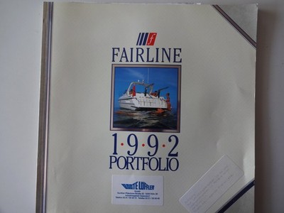 Fairline 1992 Originalprospekt