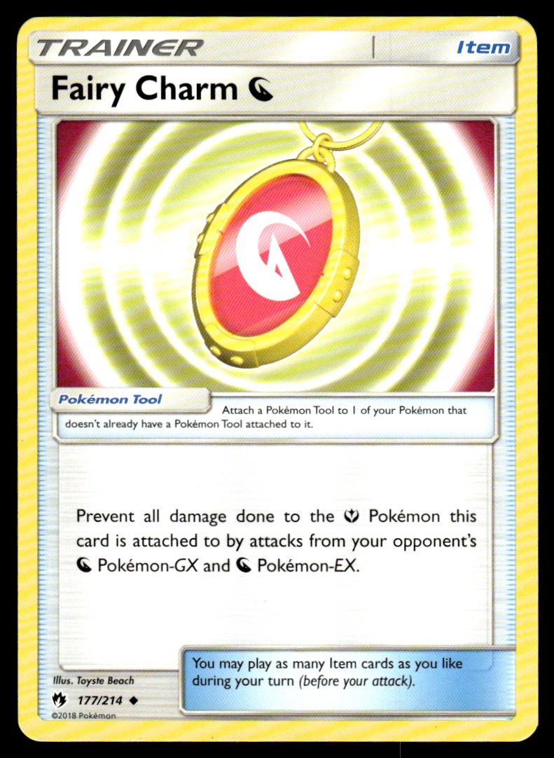 Fairy Charm Dragon 177/214 Uncommon Lost Thunder Pokemon MP