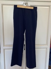Banana Republic Women's Size 2 Logan Lightweight Trousers Navy Blue