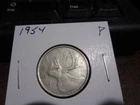 1954 - Canada silver quarter - Canadian 25 cent