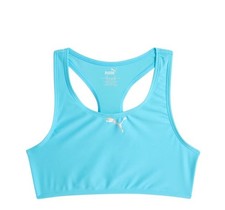 PUMA Girls Swimsuit Top Size XL Turquoise Active Summer Swimwear Performance