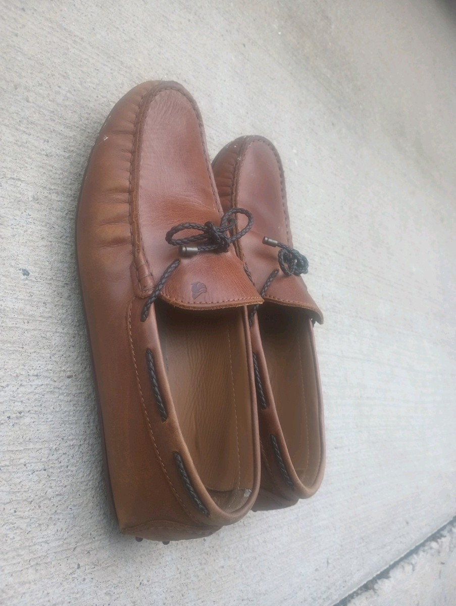 Bobbies Brown Leather Loafers Made In Portugal Men display picture 2