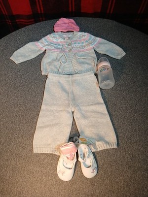 Dylan & Abbey Outfit With Shoes Girls 0-3 Mo. Winter Wear