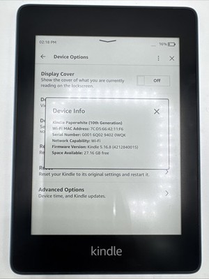 Amazon Kindle Paperwhite 10th Generation PQ94WIF - Blue - Fair