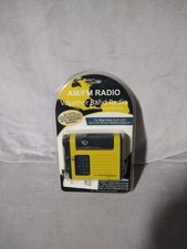 Vintage AM/FM Weather Band Radio with Pivoting LED Light -sealed in package