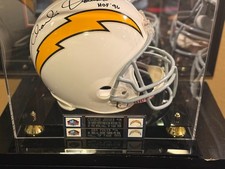 Dan Fouts AND Charlie Joyner Signed Helmet With Case and JSA HOLOGRAM