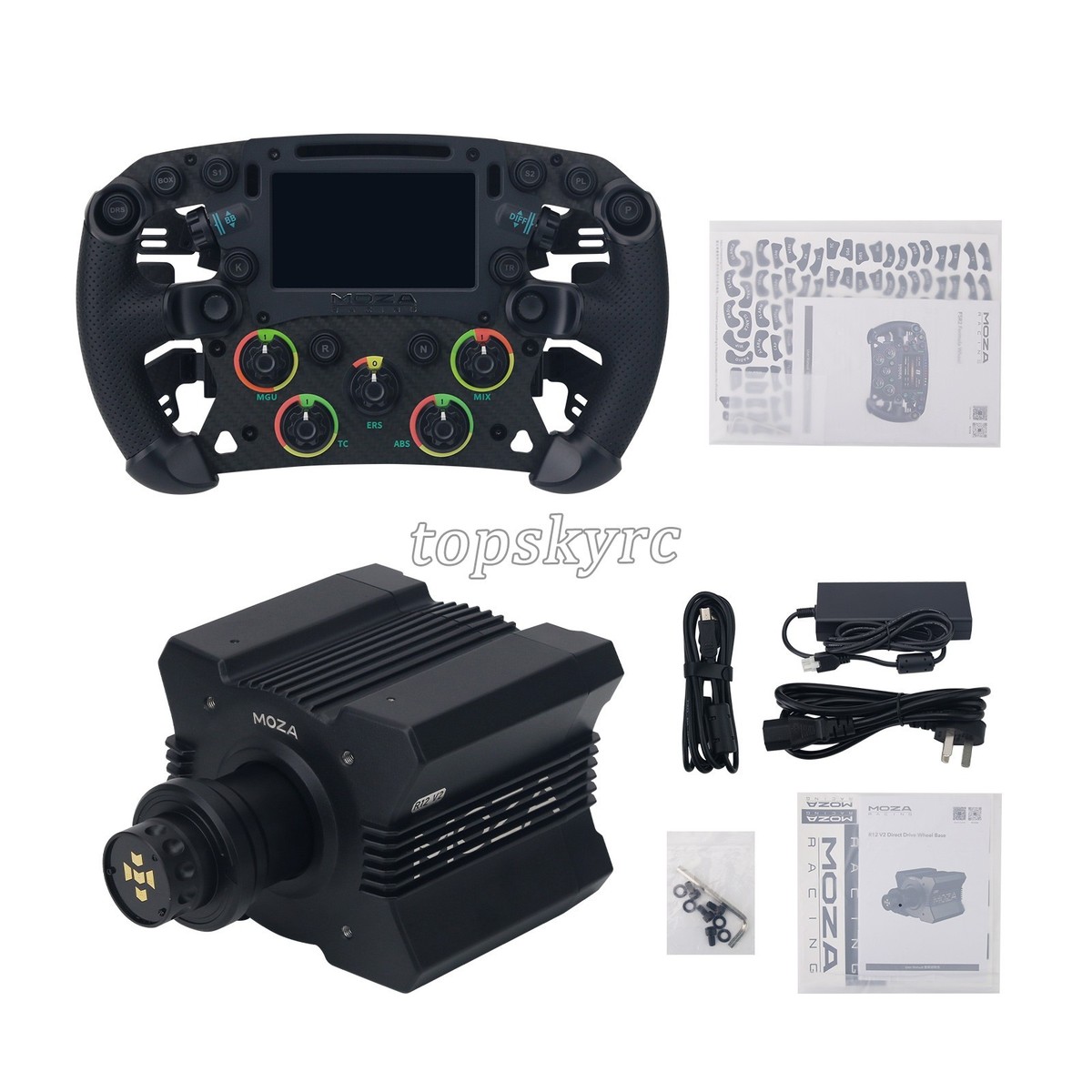 MOZA R12 V2 12Nm Direct Drive Wheel Base + FSR2 Formula Steering 